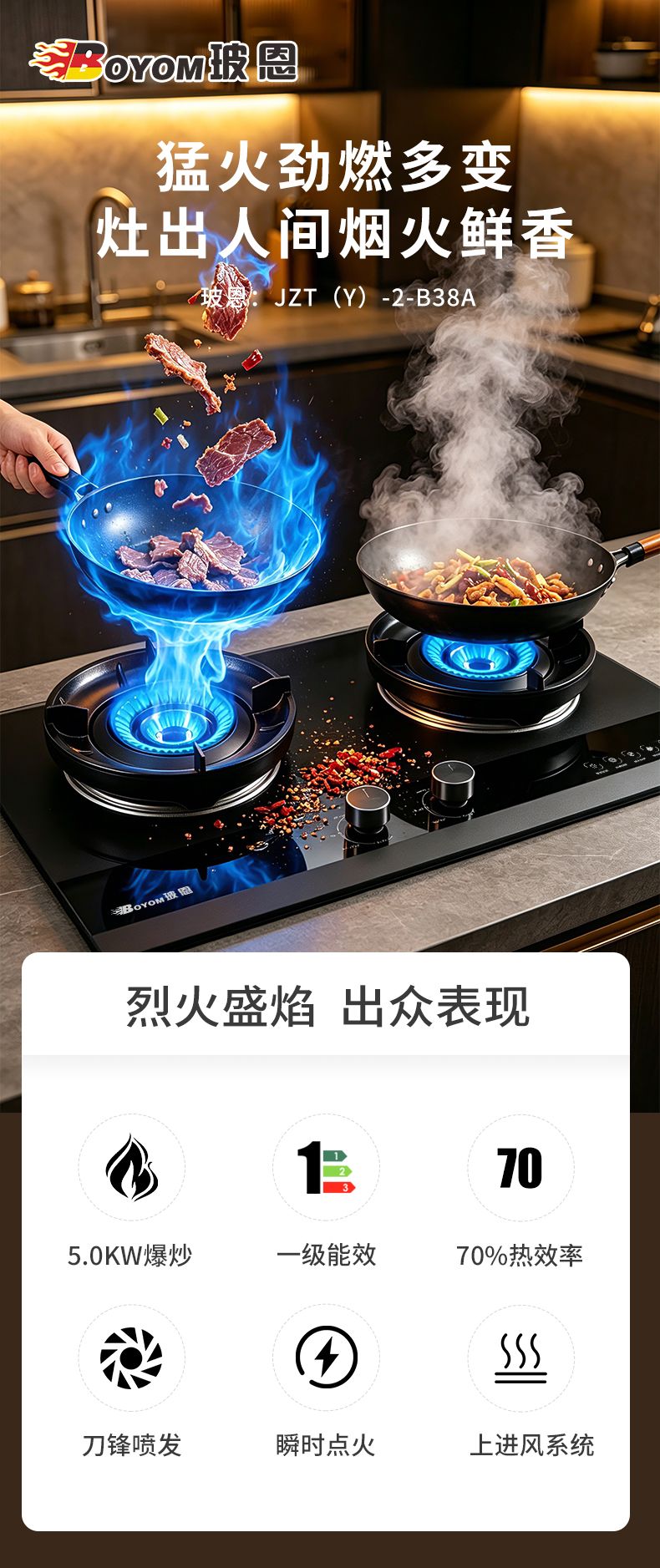 玻恩燃气灶 B38A
