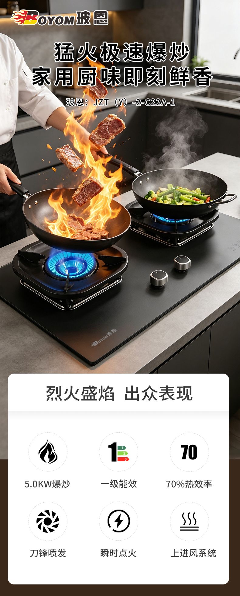 玻恩燃气灶 C22A